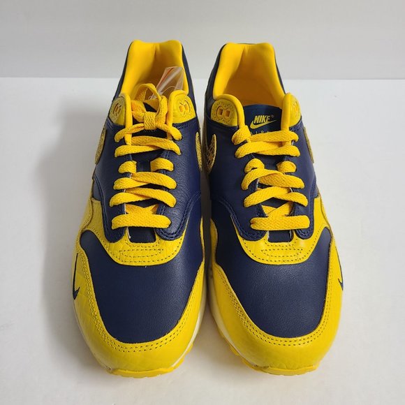 NEW Nike Womens Air Max 1 Premium Head To Head Shoes FJ5479-410 Size 9 Yellow - Picture 2 of 7